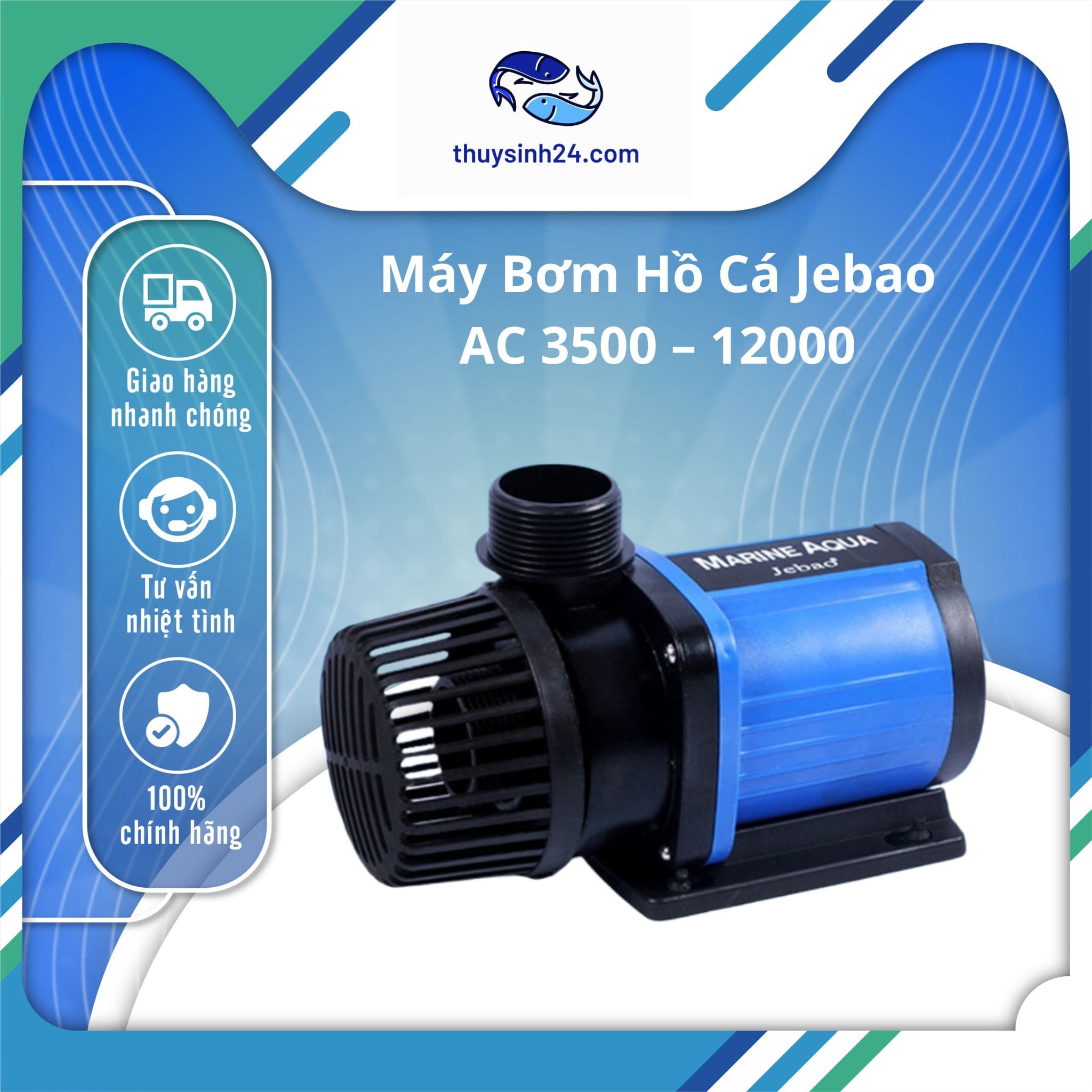 May-Bơm-Hồ-Cá Jebao-AC Máy Bơm Hồ Cá Jebao AC 3500 12000 Hiệu Suất Cao, Tiết Kiệm Điện