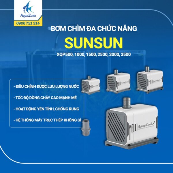Bơm chìm bể cá đa năng Sunsun XQP500 3500