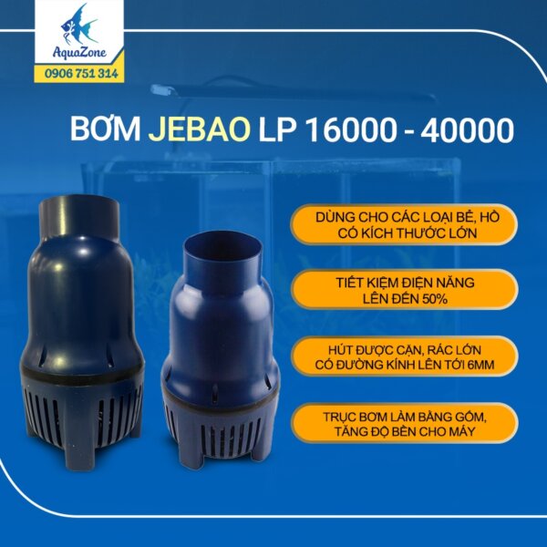Bơm Hồ Cá Jebao LP 16000 40000 Lưu Lượng Lớn Cho Hồ Cá Koi