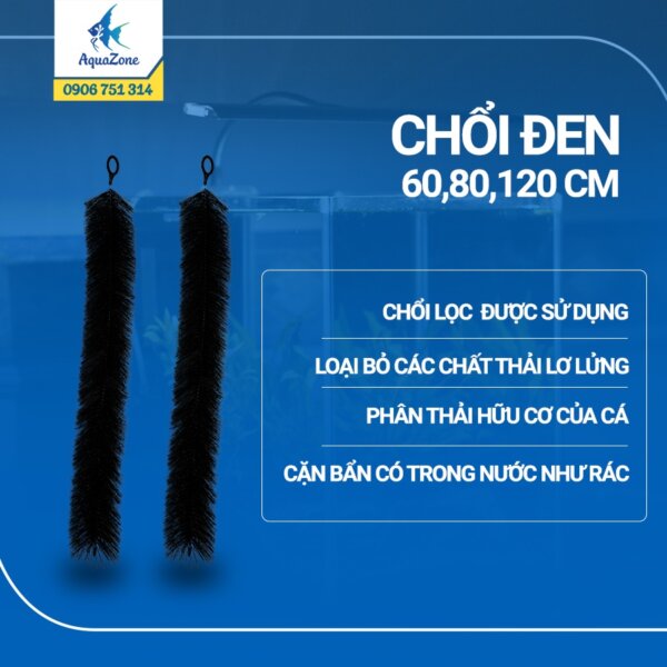 Chổi lọc nước hồ cá Chổi đen
