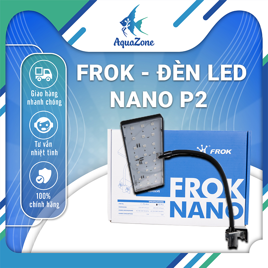 Đèn led Frok nano P2 mini/pro RGB siêu sáng, chip đèn công nghệ cao, đèn led bể cá thuỷ sinh đỏ cá không đỏ nước Đèn led thủy sinh Frok nano P2 mini/pro RGB siêu sáng, chip đèn công nghệ cao
