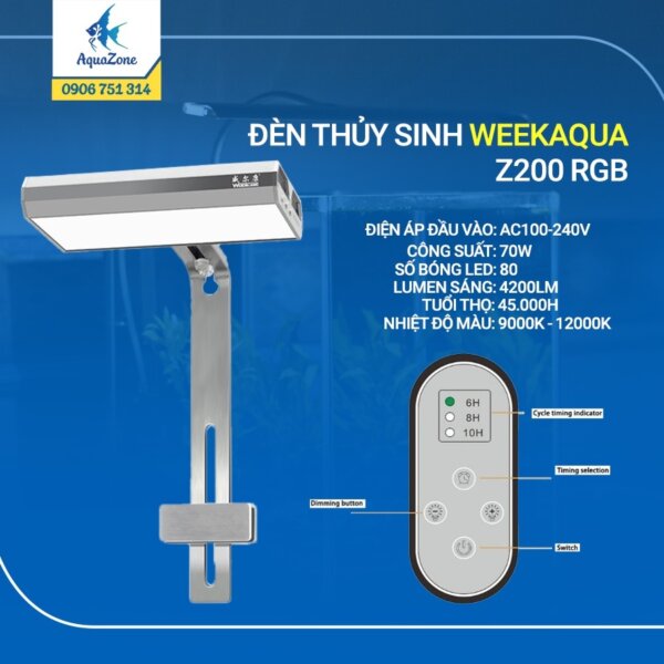 Đèn thủy sinh Week Aqua Z200 RGB