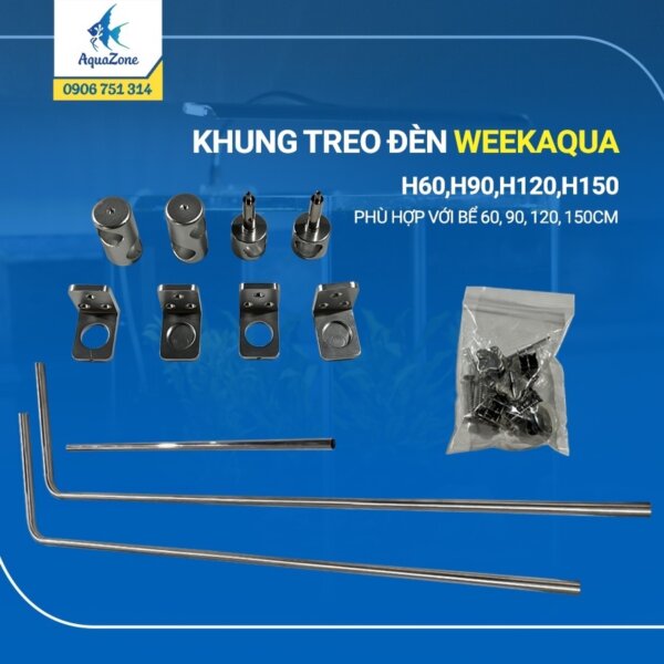 Khung treo đèn thủy sinh chữ H cao cấp Week Aqua