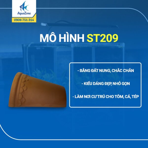 mô hình hang động cho cá, tép ST209