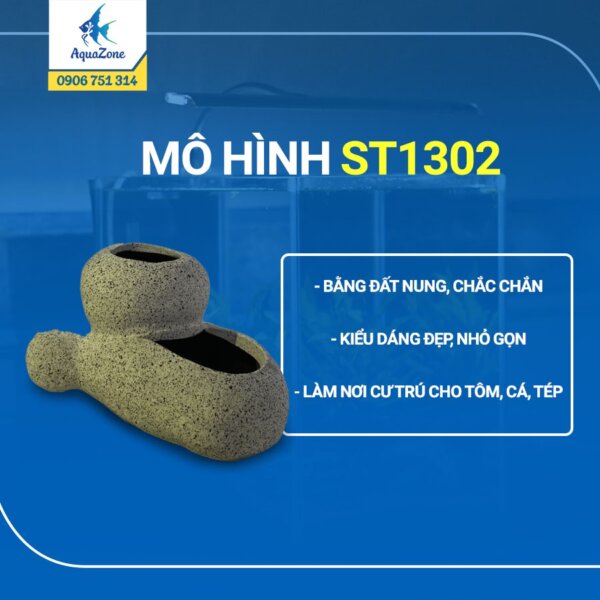 mô hình hang động cho cá, tép