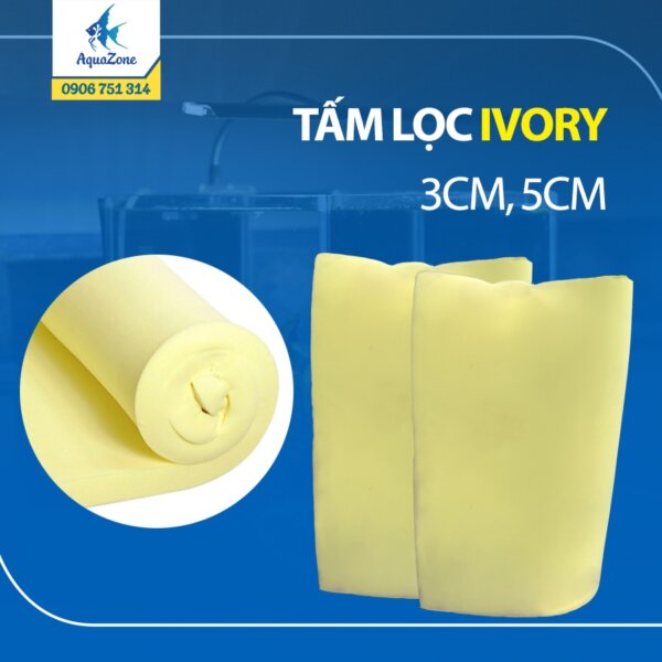 Tấm lọc Ivory 3 5cm chuyên dụng cho bể thủy sinh