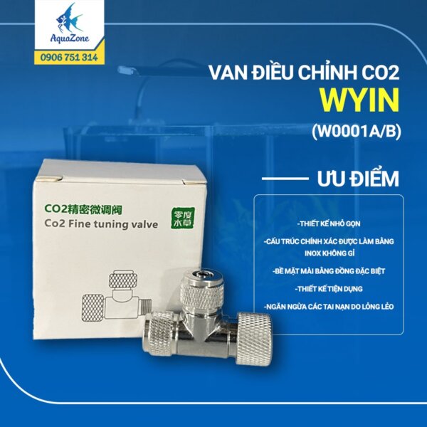 Van Điều Chỉnh Co2 Bể Cá Wyin (W0001A/B)