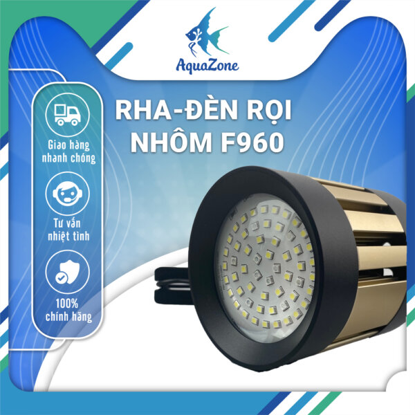 Đèn Led Rọi Bể Cá RHA F960 Dạng Lon Có Quạt Tản Nhiệt