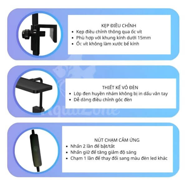 ảnh chi tiết Đèn led thủy sinh Frok 3