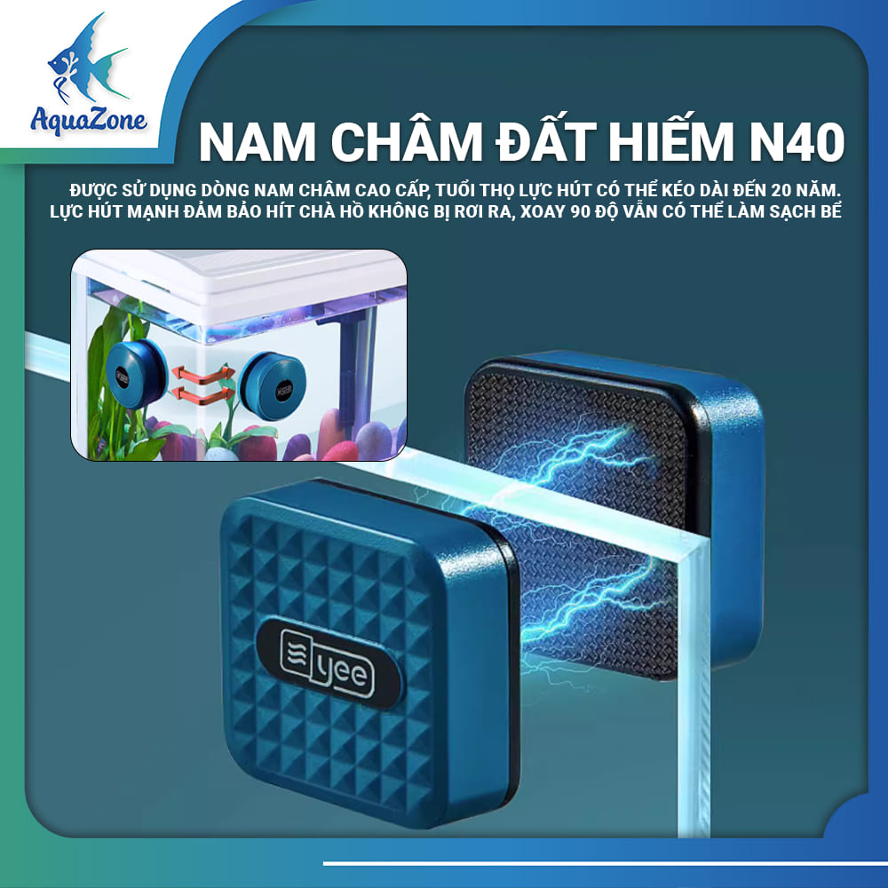 anh chi tiết Nam châm chà hồ mini Yee 5