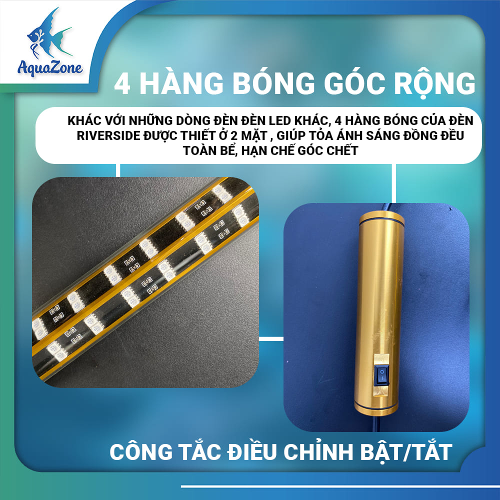 ảnh chi tiết Đèn Bể Cá 4 Hàng Bóng Riverside 1